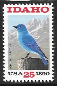 USA 2439: 25c Mountain Bluebird, Sawtooth Mountain, MNH, VF