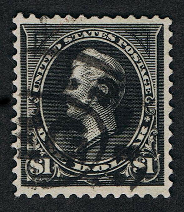 GENUINE SCOTT #276 VF+ USED 1897 BLACK TYPE-I APS CERT DUAL OVAL REGISTRY CANCEL