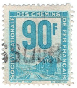 (I.B) France State Railways : Chemins de Fer 90Fr