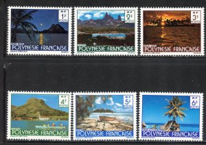 French Polynesia # 313-18 Mint Hinge Remain.