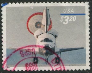 3261  $3.20  Priority Mail Shuttle Landing  Used XF