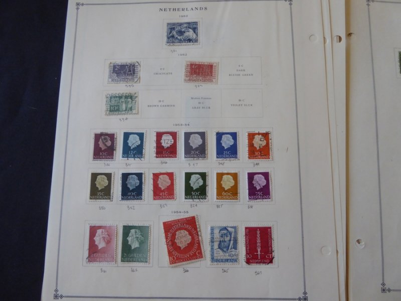 Netherlands 1872-1965 Stamp Collection on Scott International Pages