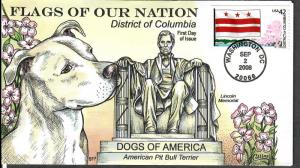 US Collins FDC SC#4283-4292 Flags Of Our Nation Dogs