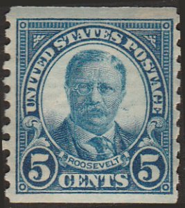 # 602 MINT NEVER HINGED ( MNH ) Dark Blue Theodore Roosevelt