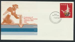 Australia PrePaid Envelope 1983  Centenary of Mineral Discoveries in Broken Hill