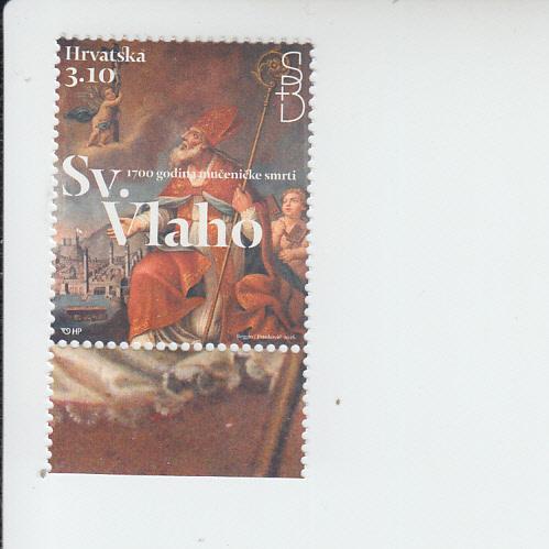 2016 Croatia St. Blaise (Scott 979) MNH