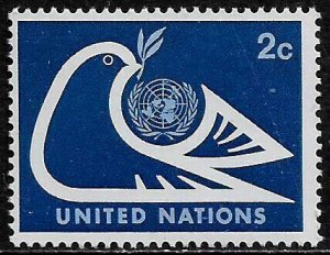 United Nations #249 MNH Stamp - Dove and UN Emblem