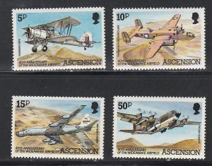 Ascension # 309-312, Wideawake Airfield 40th Anniv., Mint NH, 1/2 Cat.