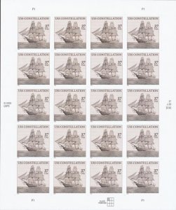 2004 37c USS Constellation, 150th Anniversary, Sheet of 20 Scott 3869 Mint VF NH