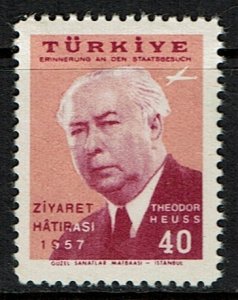 Turkey Scott C29 MNH (1957) German President Heuss