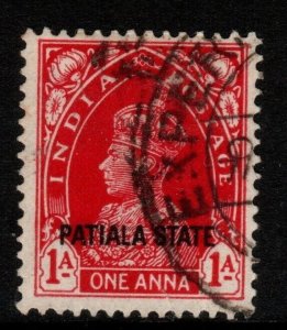 INDIA-PATIALA SG83 1937 1a CARMINE FINE USED