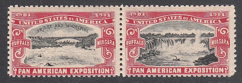 US Pan American Expo Poster Stamps MNH Pair