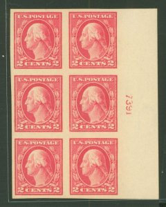 United States #409 Mint (NH) Plate Block