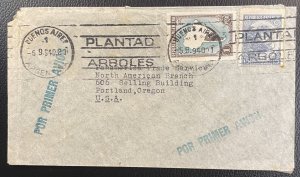 Argentina #434,446 Used F on Cover Buenos Aires (Map + Bull) c1935-1951 [CVR195]