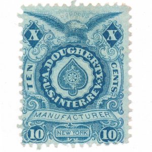 A. Dougherty 10c U.S. Internal Revenue RU6a Private Die, Proprietary, New York