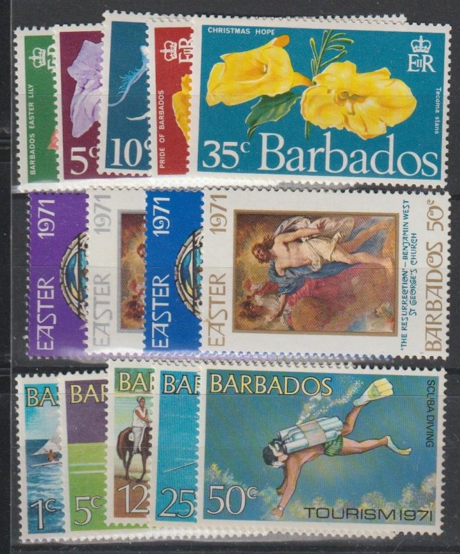 Barbados SC  348-61 MNH