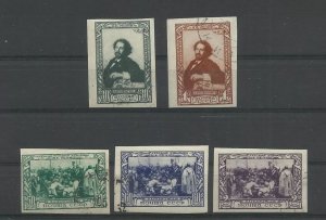 RUSSIA Y/TELLIER: 939-942 FULL SET IMPERF USED