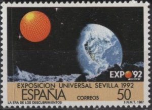 Spain 2541 (mh) 50p Expo '92 (1987)