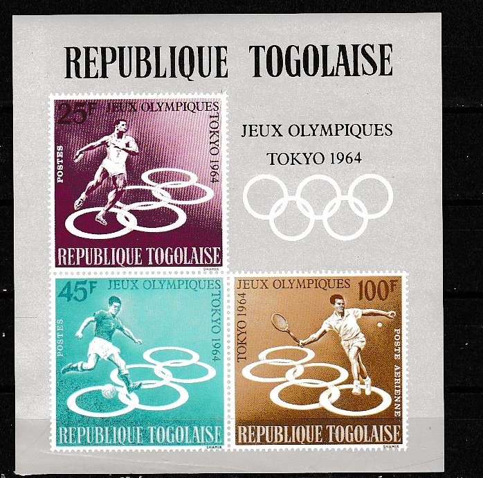 1964 Togo Scott C43a Olympics MH crease