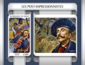 Niger - 2017 Post Impressionists - Stamp Souvenir Sheet - NIG17222b