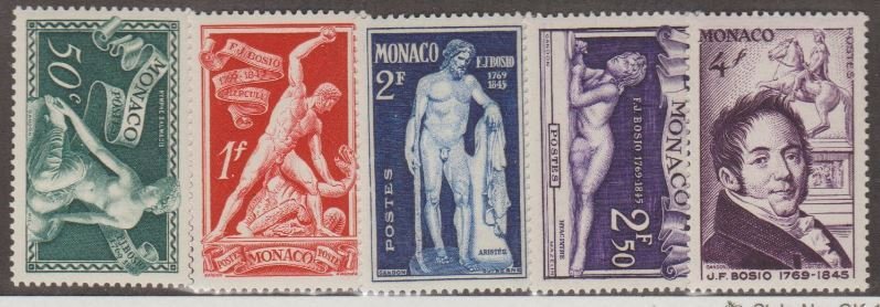 Monaco Scott #209-213 Stamp - Mint NH Set