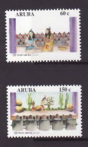 Aruba-Sc#205-6- id5-unused NH set-Mascaruba-2001-