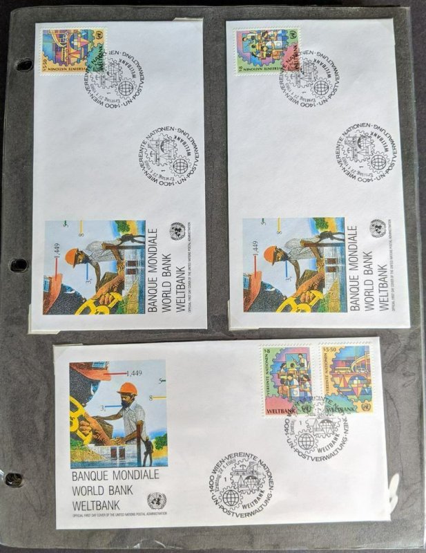 EDW1949SELL : U.N. Specialized collection of 1988-1991 mainly FDC issues.