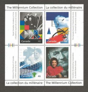 Canada millennium Sc#1821--a-d -- MINT NH Sheet of 4