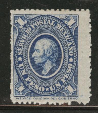 MEXICO Scott 161 MH* 1884 slightly thinned stamp
