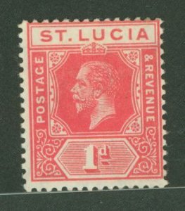 St. Lucia #65 Unused Single