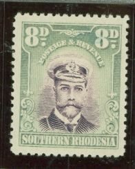 Southern Rhodesia #128var  Single