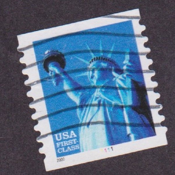 US #3453 Liberty Used PNC Single plate #1111