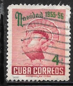 Cuba 548: 4c Domesticated Turkey (Meleagris gallopavo), used, F-VF