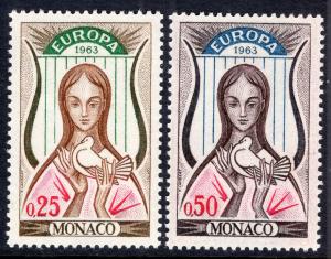 Monaco 551-552 Europa MNH VF