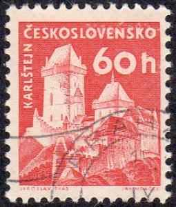 Czechoslovakia 975 - Used - 60h Karlstein Castle (1960) (5)