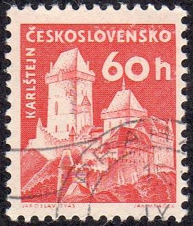 Czechoslovakia 975 - Used - 60h Karlstein Castle (1960) (5)