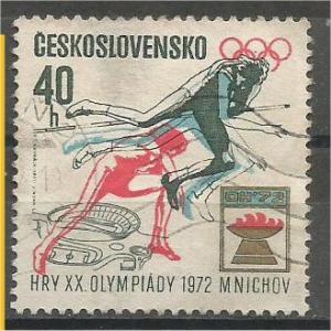 CZECHOSLOVAKIA, 1972, used 40h, Olympic Games Scott 1792