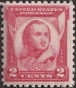 # 690 MNH - SCV-0.40 - Carmine Rose  -General Casimir Pulaski