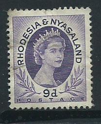 Rhodesia & Nyasaland SG 8  Used   - bend