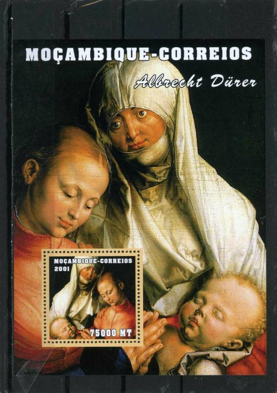 MOZAMBIQUE 2001 Sc#1498 PAINTINGS BY ALBRECHT DURER S/S MNH