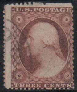 USA #25 Fine+, light town cancel, fresh color! Retail $180