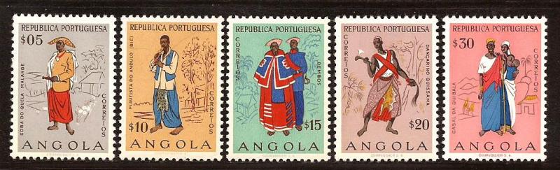 Angola  #  395 - 99  Mint  N H