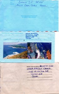 Three different air-letter.