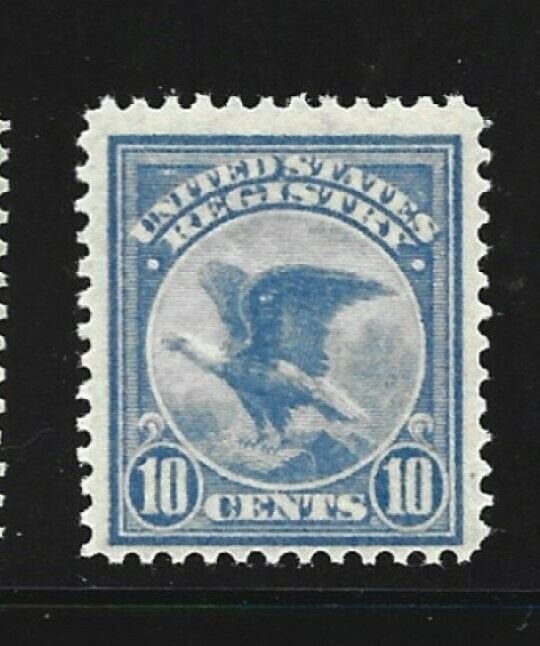 United States Scott F1 10-cent Registry stamp Mint NH F/VF