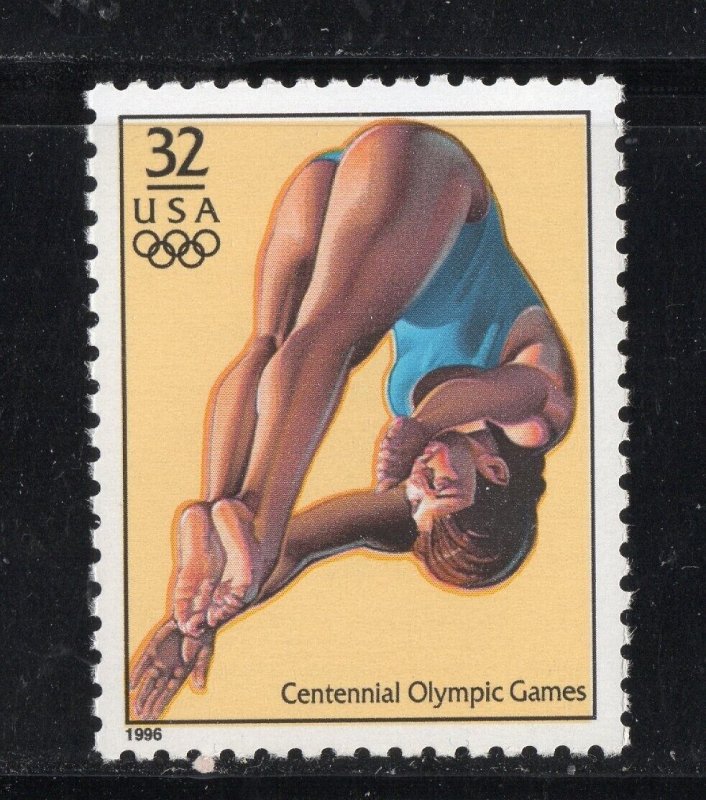 3068d ** WOMENS DIVING ** U.S. Postage Stamp  MNH