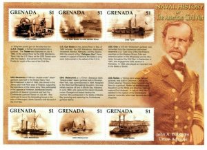 Grenada - 2002 - Military History - Sheet Of 6 stamps - MNH