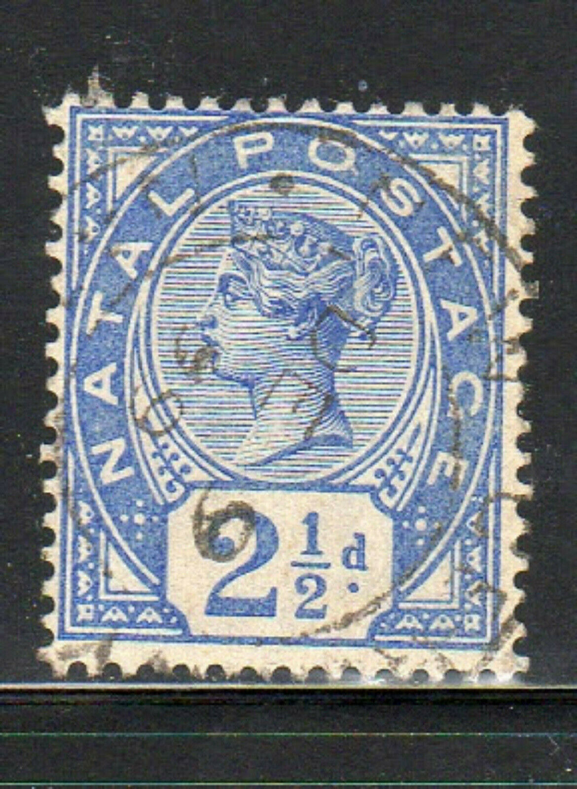 Natal #78 1891 2 1/2p Queen Victoria F-Vf Used G | Africa - South Africa,  General Issue Stamp