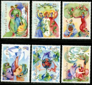 UNITED NATIONS Sc# NY 932-3 GE 470-1 VI 398-9  2007 Peaceful Visions MNH