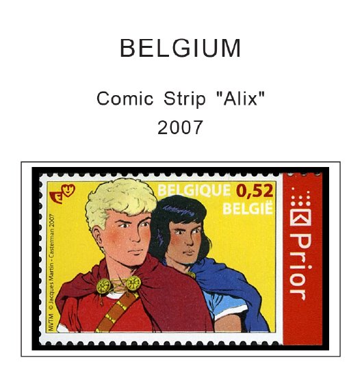 COLOR PRINTED BELGIUM 2000-2010 STAMP ALBUM PAGES (155 illustrated pages)