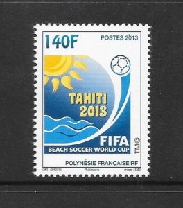 FRENCH POLYNESIA #1107 BEACH SOCCER  MNH